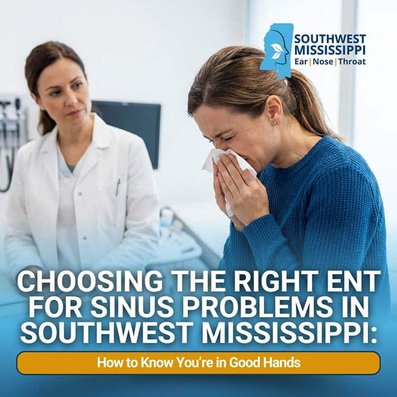 Choosing the Right ENT for Sinus Problems in Southwest Mississippi: How to Know You’re in Good Hands